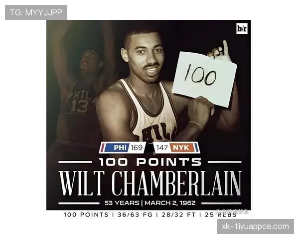 张伯伦单打拉开内线差距，统治篮板数据成历史标杆